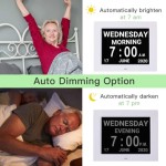 認知症専用時計カレンダー デジタル日付アラームクロック、大型7インチディスプレイ